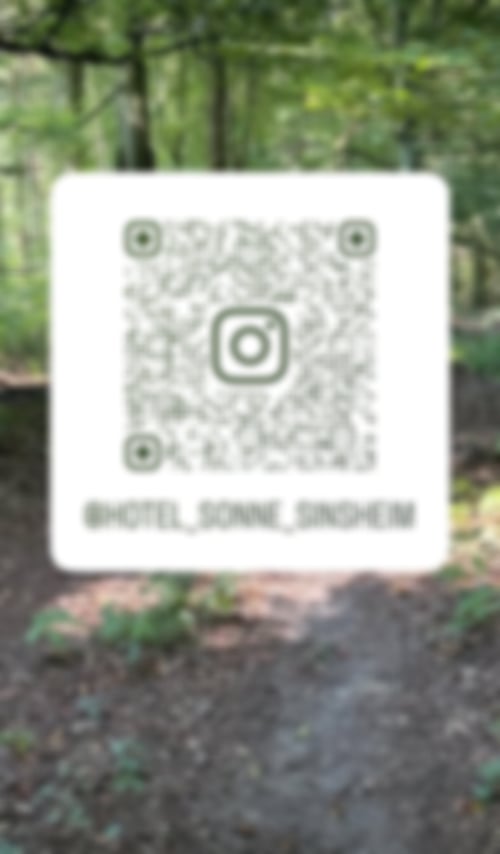 Instergramm QR Code Hotel Sonne