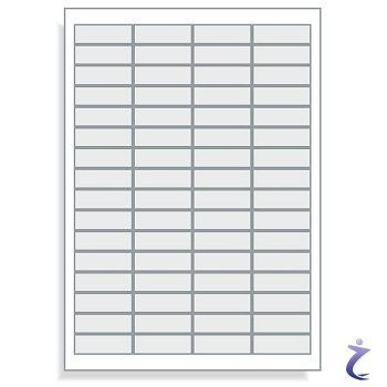 Universal Etiketten 48,5 x 16,9 mm Vorlage