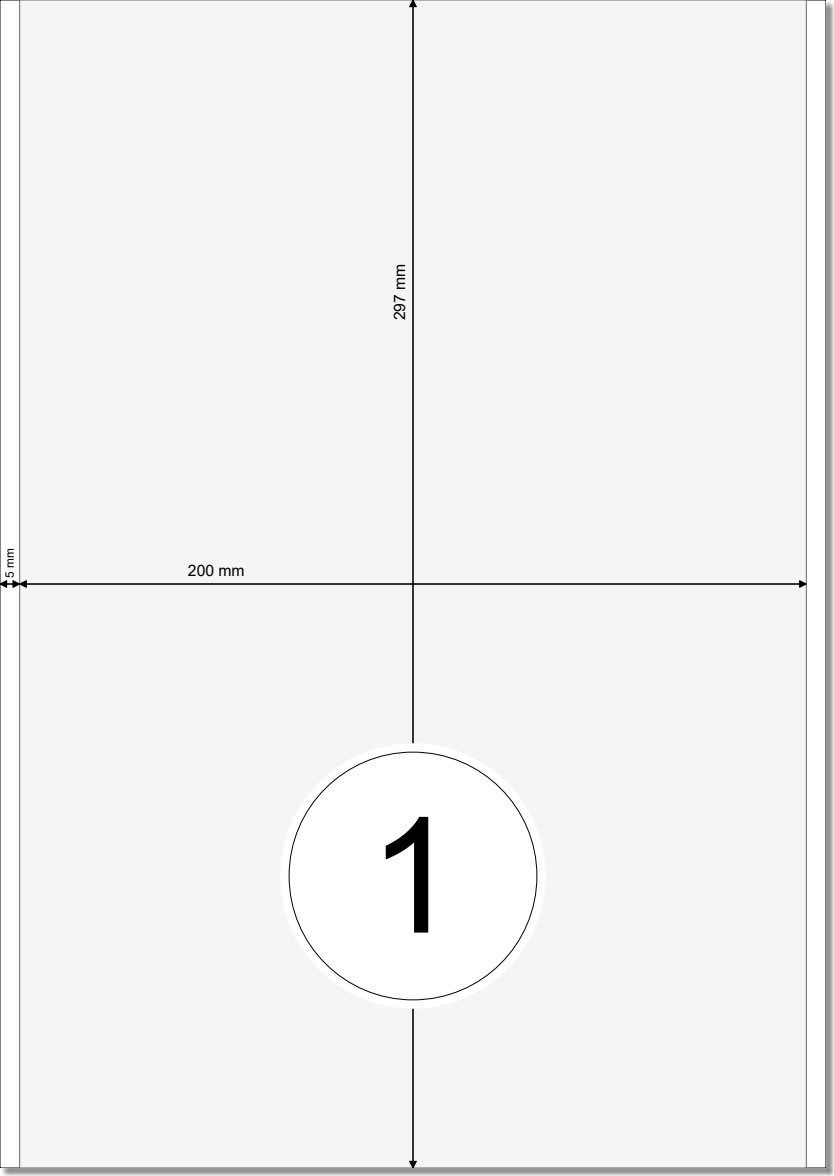 Etikettenvorlage 200x297 mm
