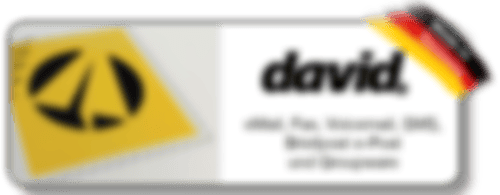 Zur Produktseite David für eMail, Fax, Voicemail, SMS, Briefpost ePost und Groupware für Büro und Mobile von Tobit.Software