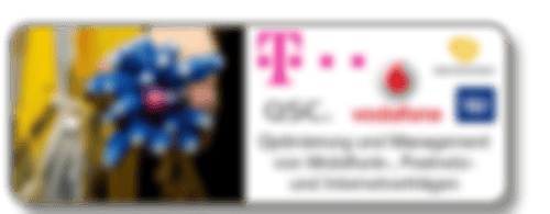 Zur Produktseite für Optimierung und Management von Mobilfunk-, Festnetz- und Internetverträgen der Deutschen Telekom, vodafone, O2, QSC und 1&1