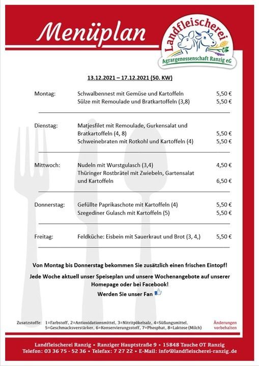 Aktuell | Landfleischerei Ranzig