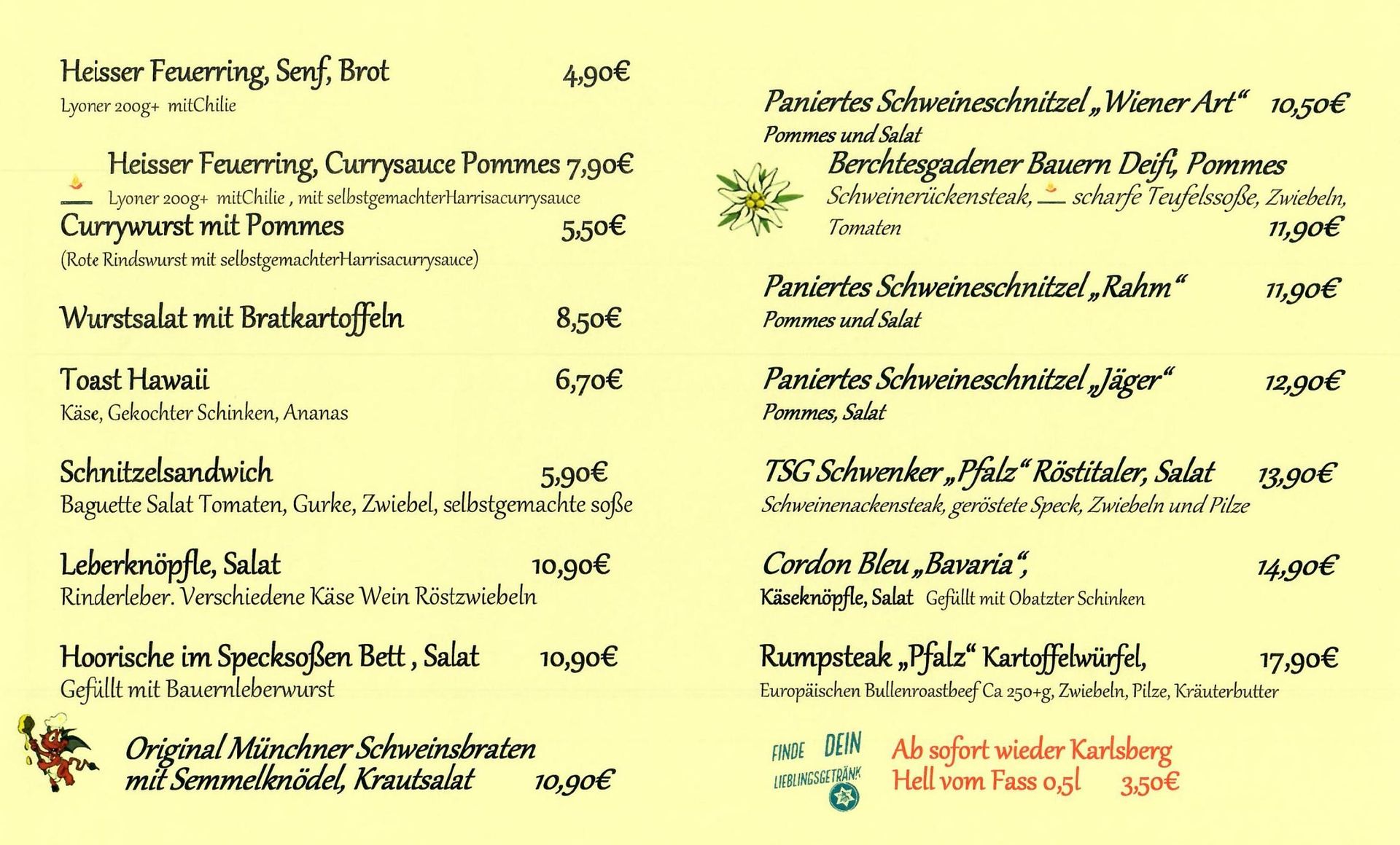 Aktuell | Unterschiedlich TSG Gastro