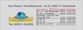 Anmelden | Sun-Planet Helmstedt