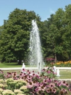 Springbrunnen im Kurpark in Bad Westernkotten