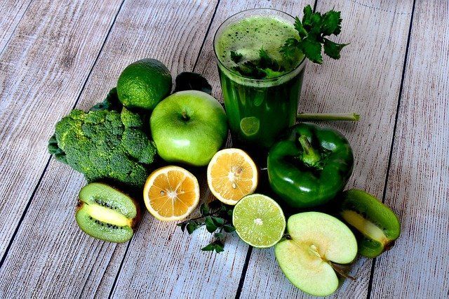 Gesunde, grüne Nahrungsmittel