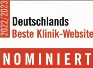 Nominierung zu Deutschland bester Klinik-Website 2022/2023