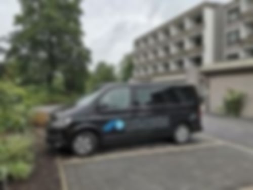 Einer unserer Bullis des Fahrdienstes