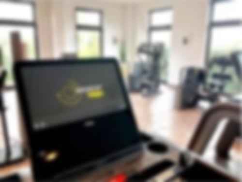 Bildschirm eines Technogym Gerätes