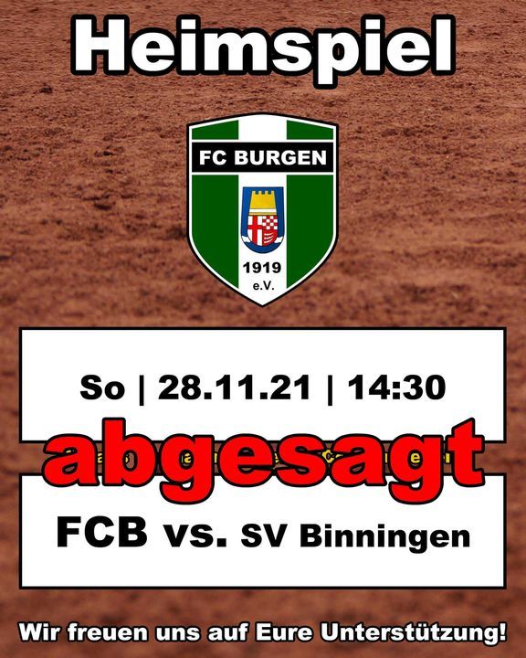 Aktuell | FC Burgen 1919 e.V.