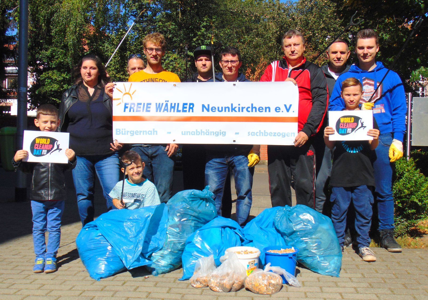 Freie Wähler veranstalten zweiten World Cleanup Day in Neunkirchen