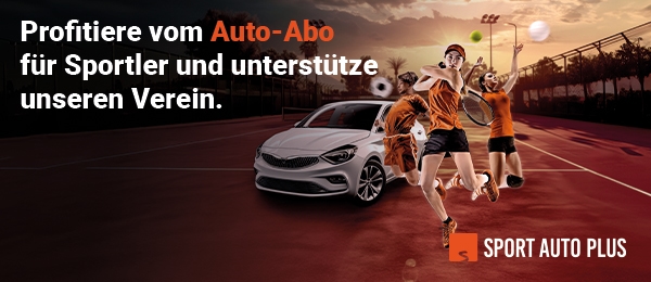 Das Foto zeigt eine Werbung für das Angebot SPORT AUTO PLUS.