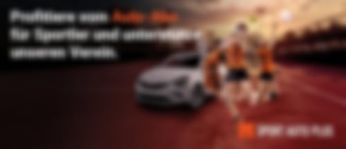 Das Foto zeigt eine Werbung für das Angebot SPORT AUTO PLUS.