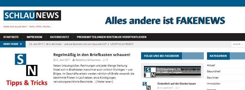 Aktuelle Termine | Schlaunews.de