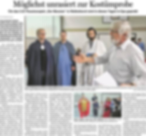 Möglichst unrasiert zur Kostümprobe | NOZ