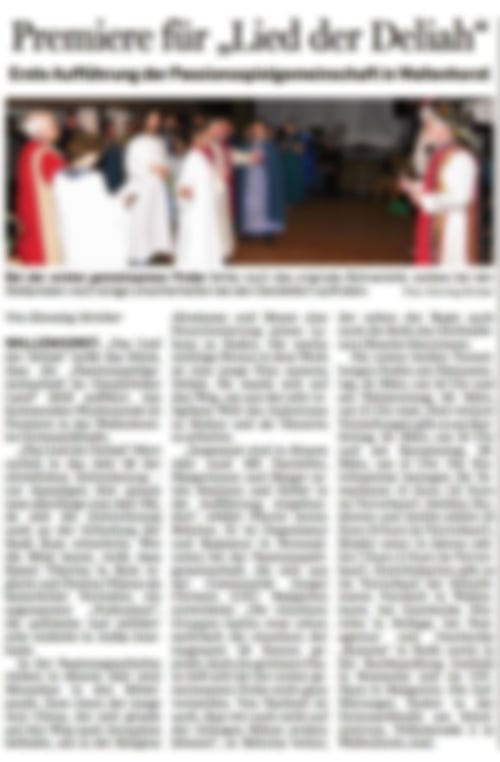 Premiere für "Lied der Deliah" | NOZ