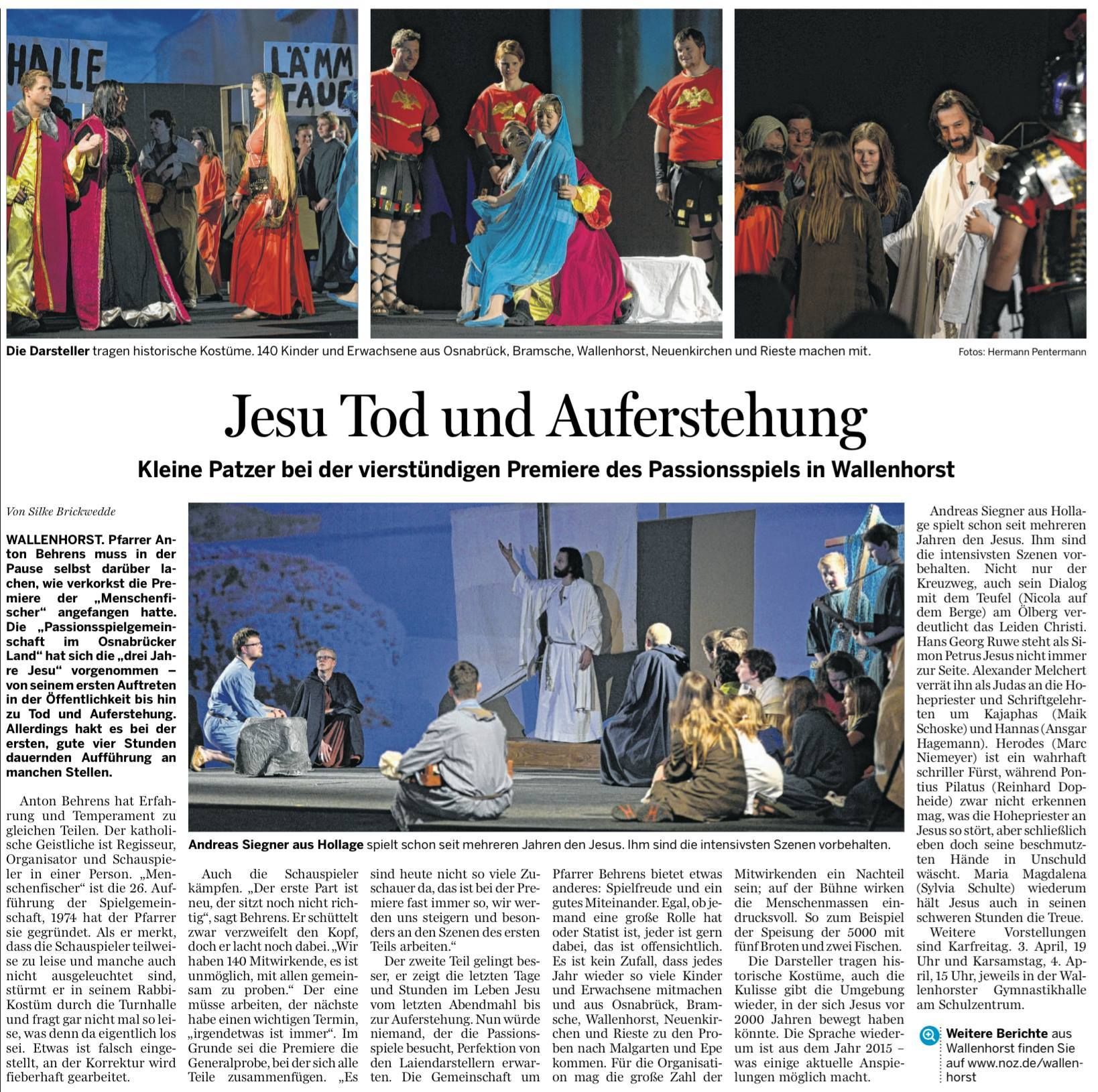 Jesu Tod und Auferstehung | NOZ
