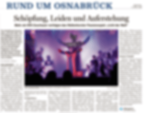 Schöpfung, Leiden und Auferstehung | NOZ 3. April 2018