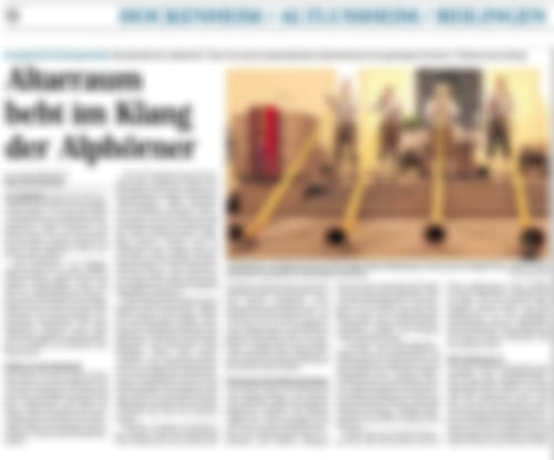 Konzert mit der Alphorngruppe Die Badischen in der Altlußheimer Kirche