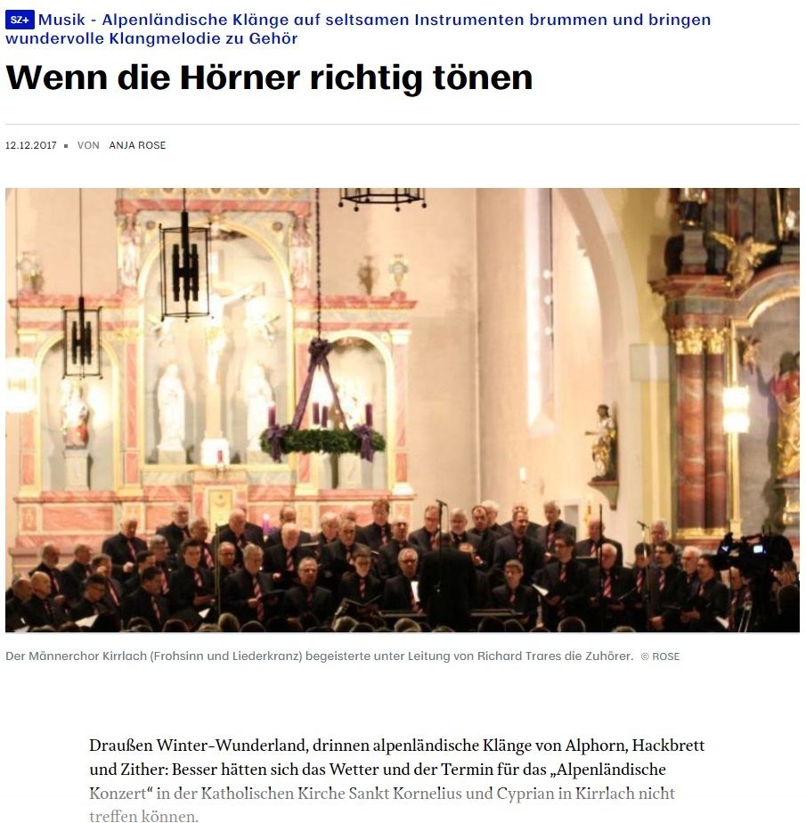 Alpenländische Klänge in Kirrlach mit der Gruppe Die Badischen