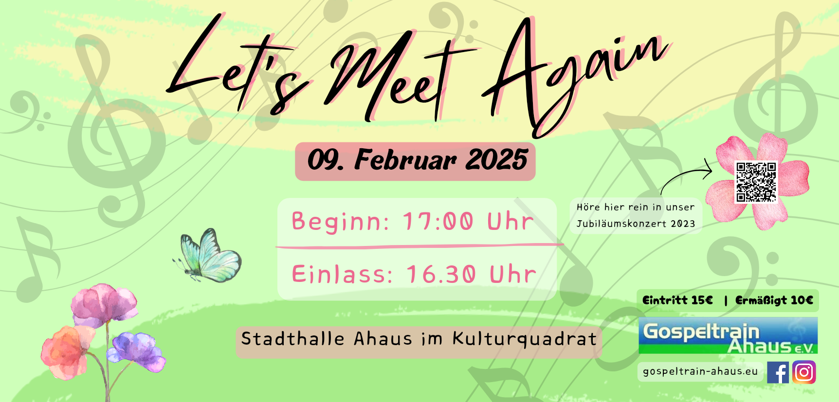 "Let´s Meet Again" - Konzert des Chors "Gospeltrain" Ahaus