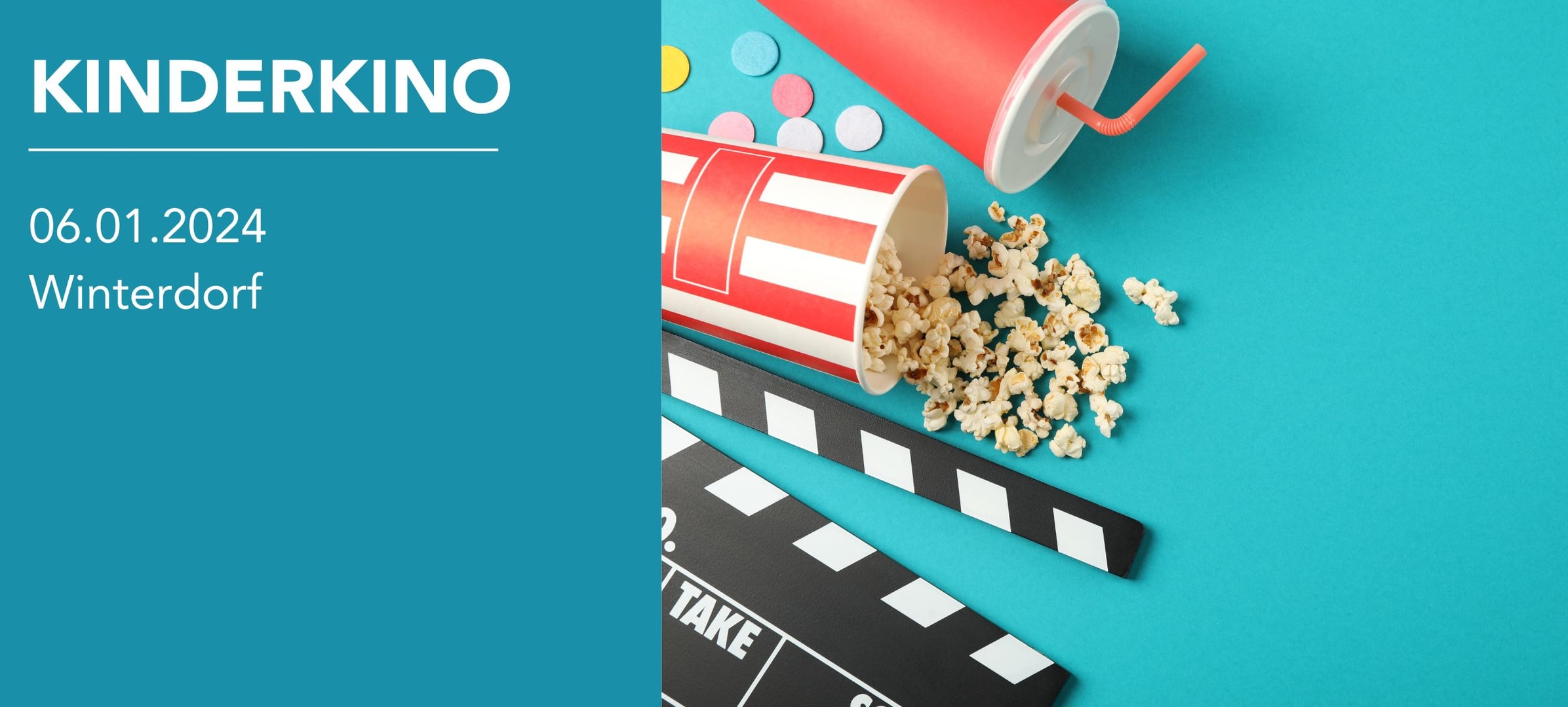 Kinderkino im Winterdorf