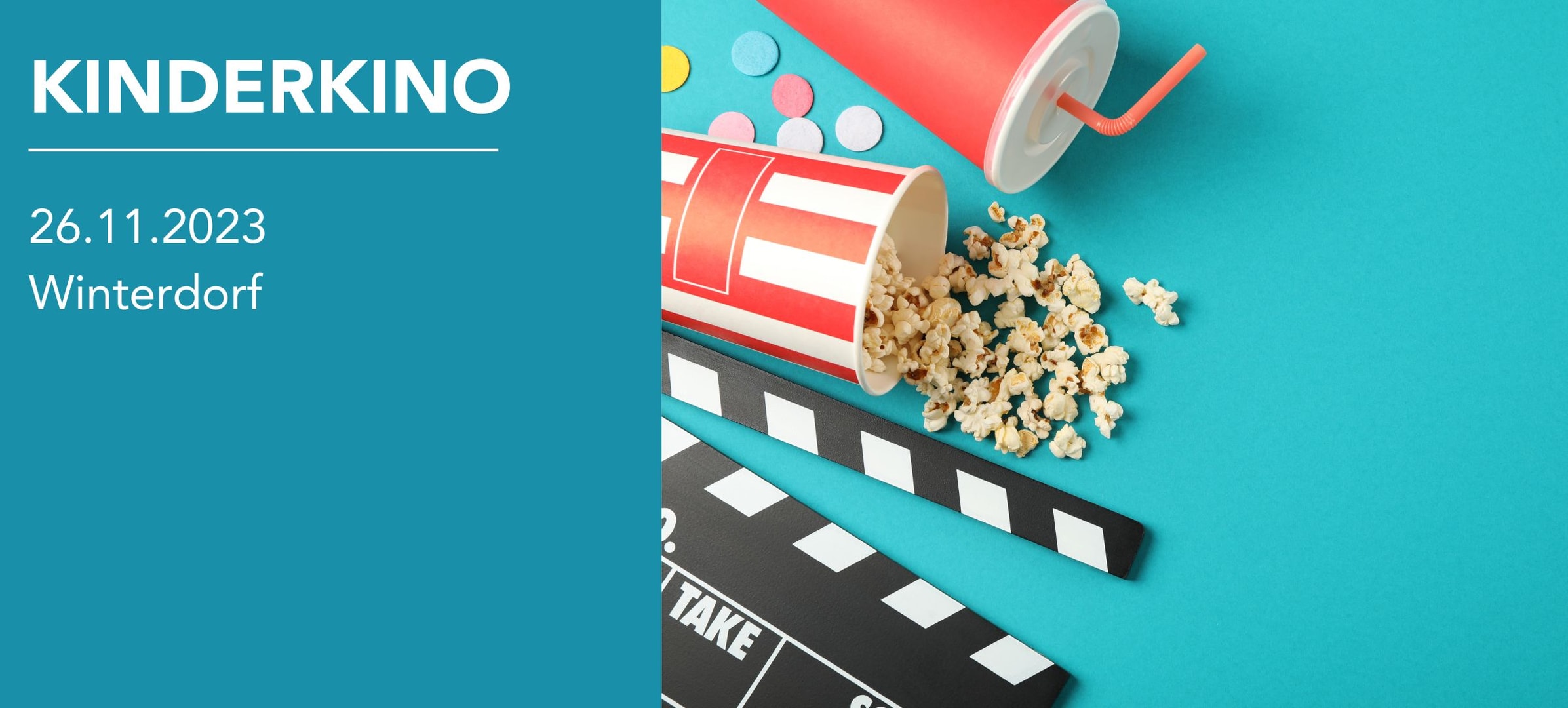 Kinderkino im Winterdorf