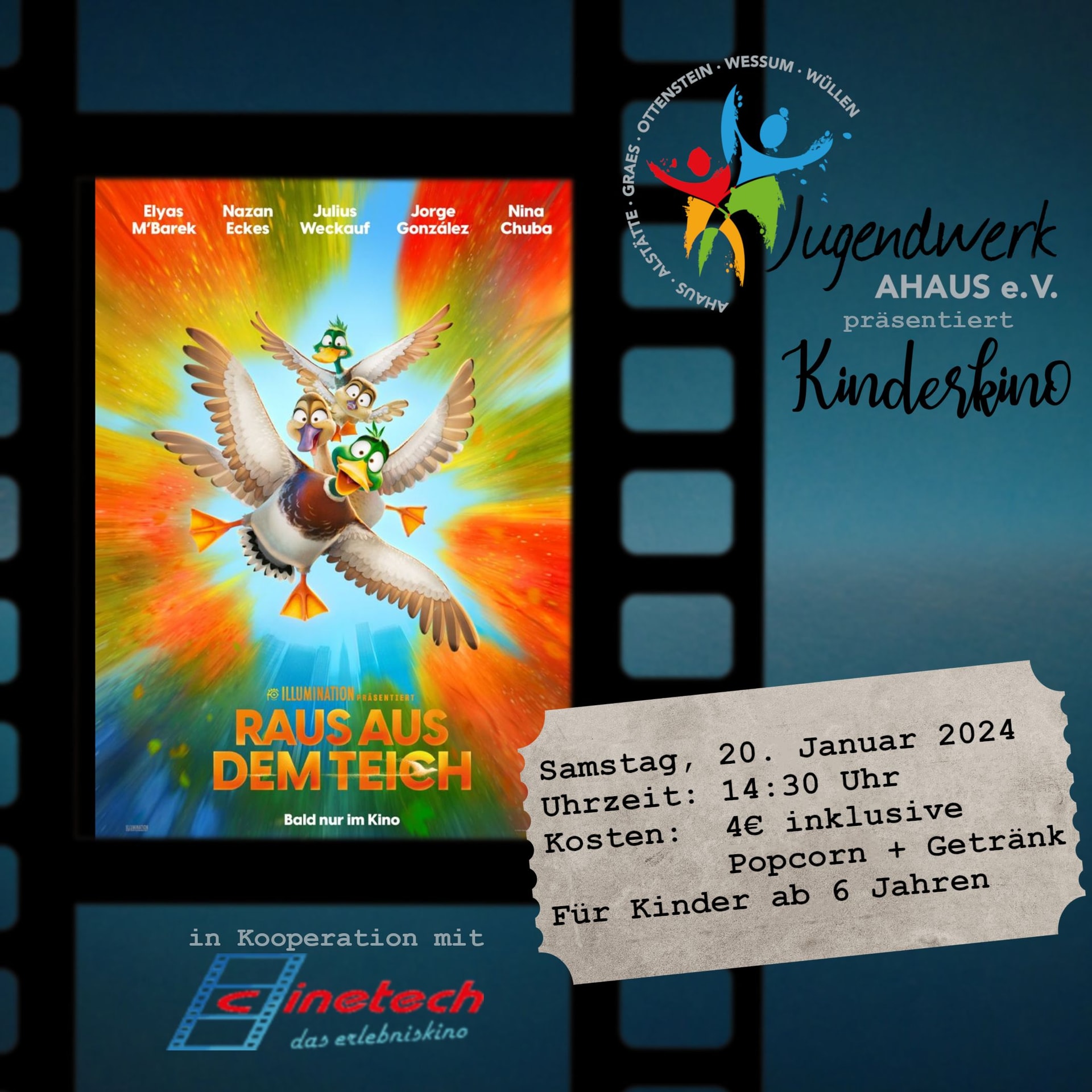 Kinderkino mit dem Jugendwerk