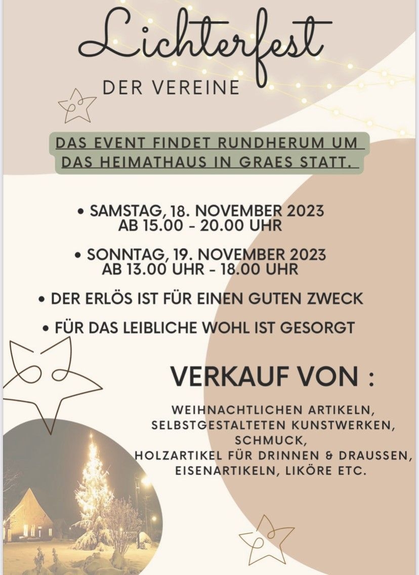 Lichterfest der Vereine in Graes 