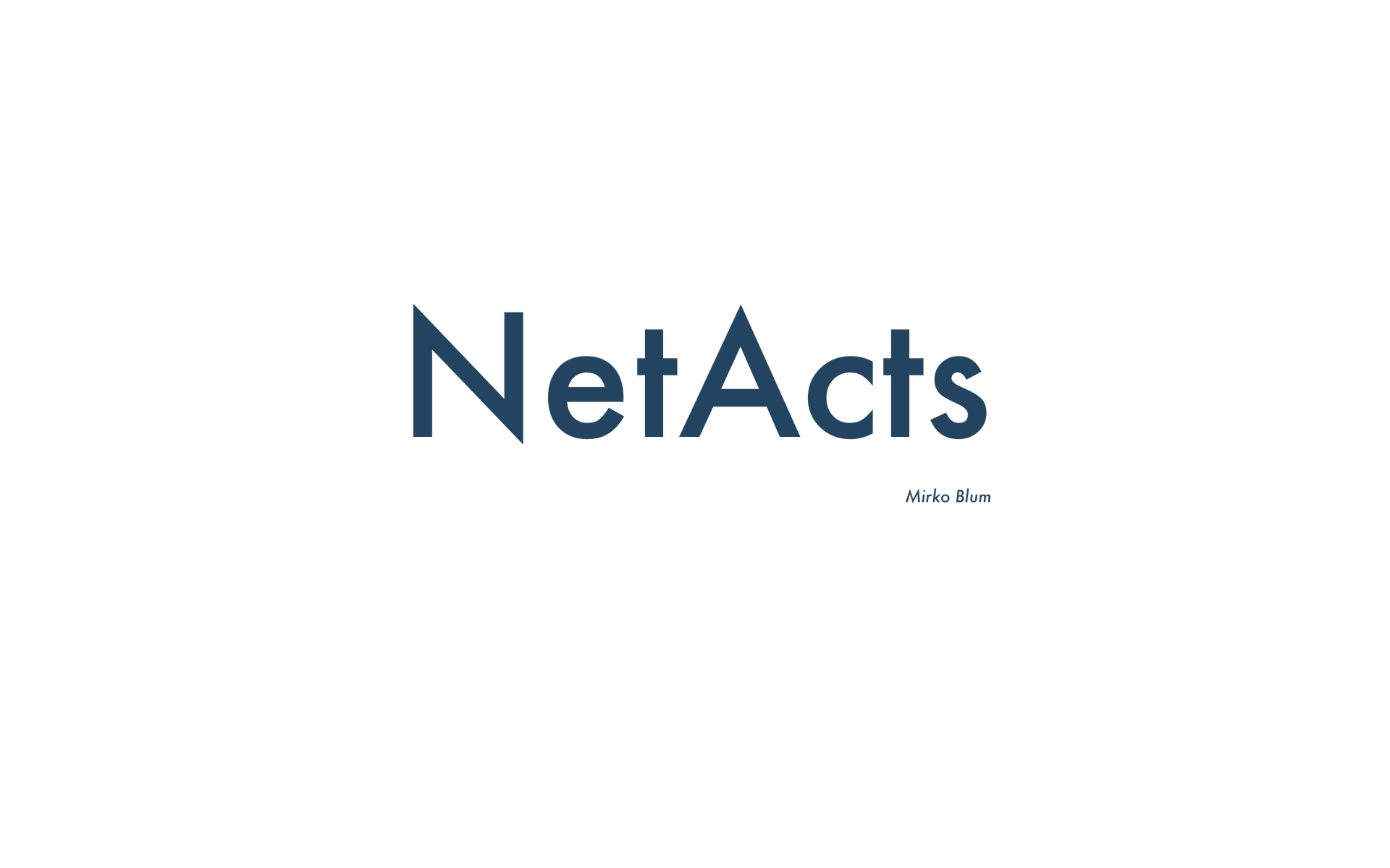 Aktuelle Termine | NetActs - Mirko Blum