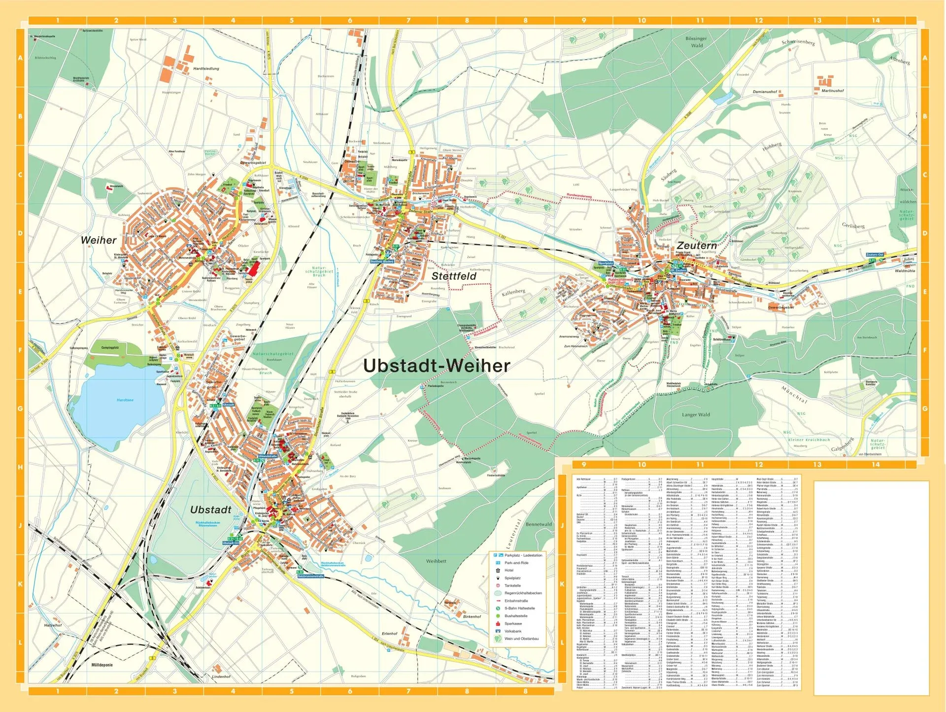 Ubstadt-Weiher in Angaben und Zahlen - Über