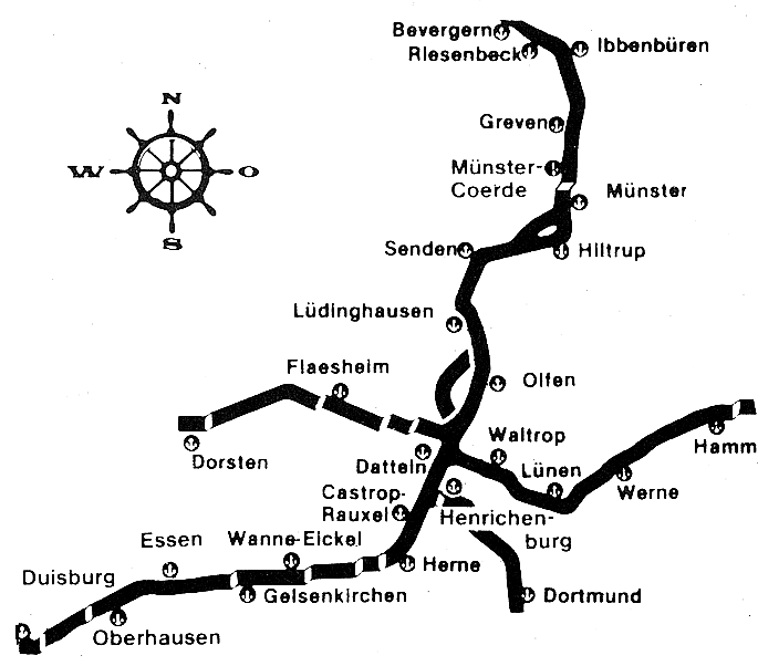 Ein Plan vom Kanalnetz