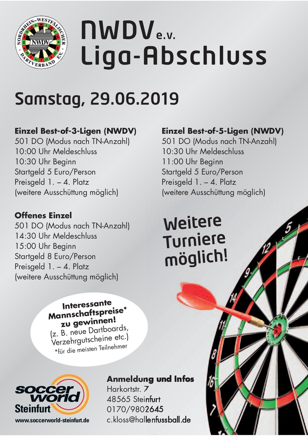 NWDV Liga Abschluß 2019 | Soccerworld Steinfurt