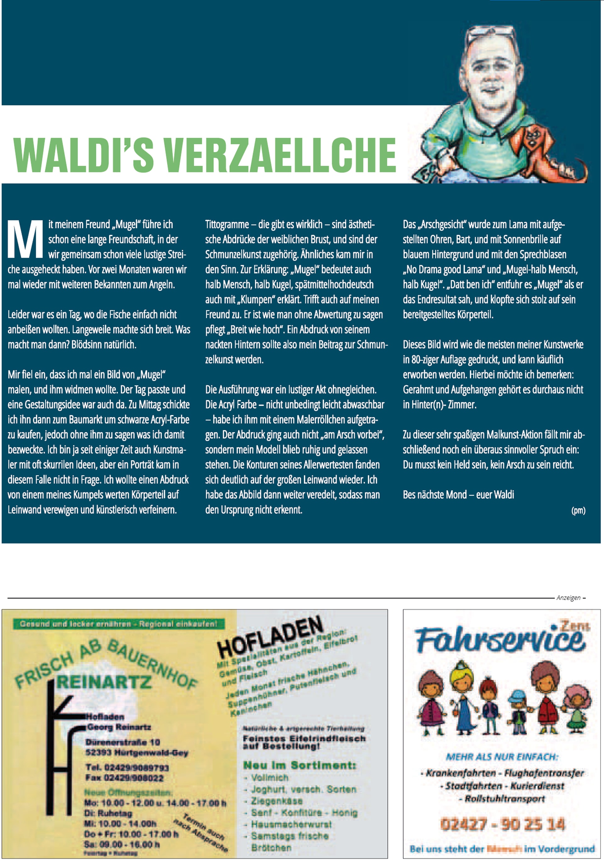 Waldi’s Verzällche - Waldis Verzeallche März