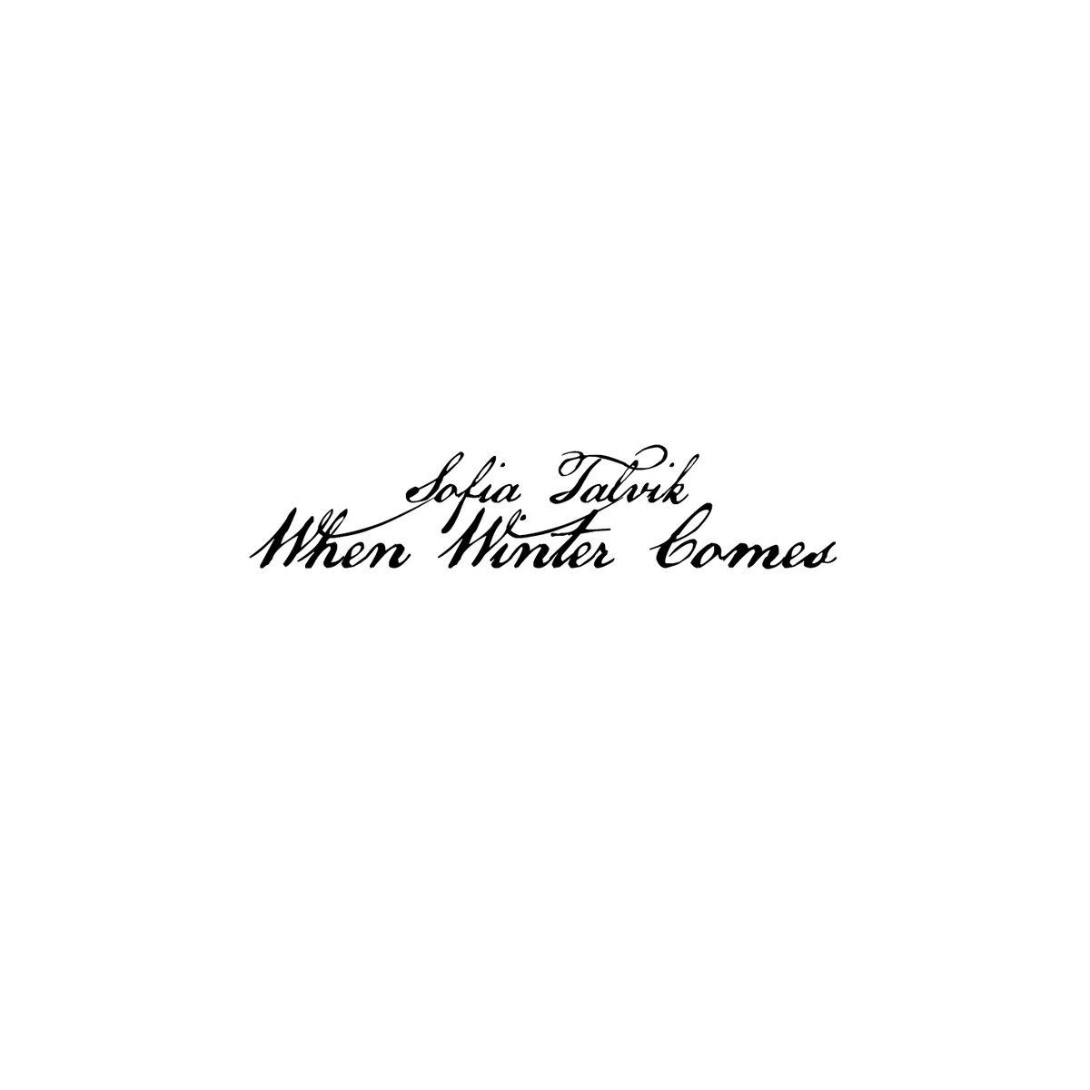 Albumcover When Winter Comes: Sofia Talvik