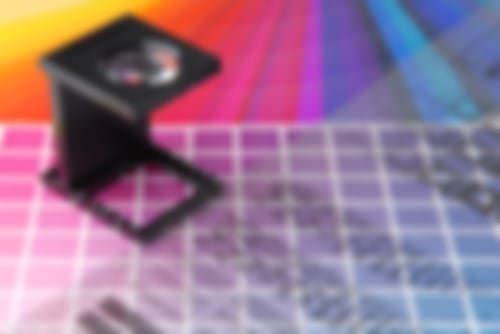 Farbtafel zur Festlegung der Farben für den späteren Druck 