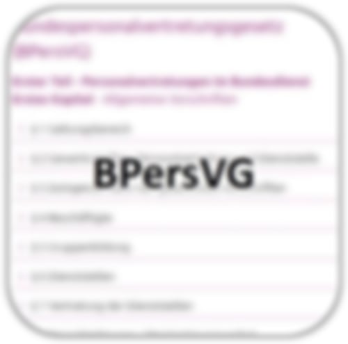 Link zum Bundespersonalvertretungsgesetz