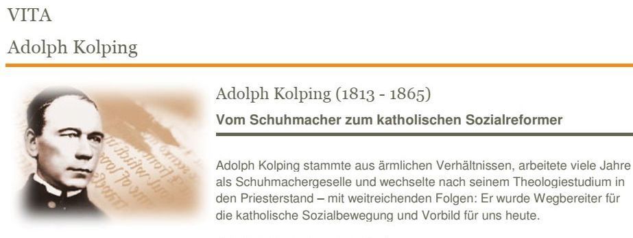 Der Gesellenvater - Adolph Kolping und sein Werk