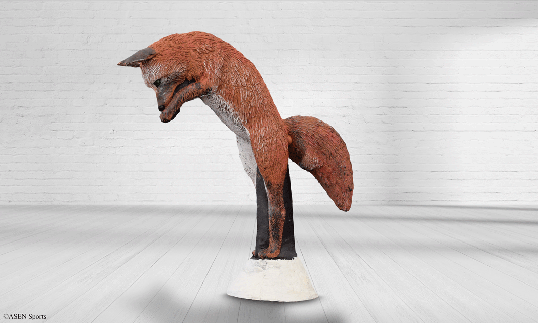 Fuchs springend