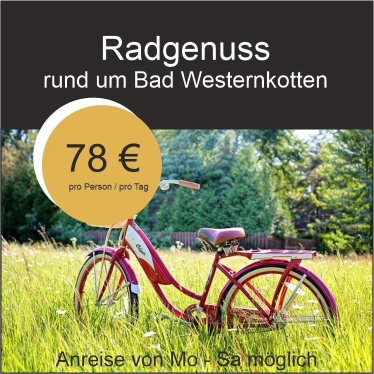 All inclusive Relax-Arrangement "Radgenuss rund um Bad Westernkotten"