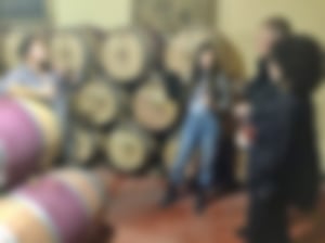 Im Fasskeller von Pepe Rodriguez in der Finca Casalta in Chinchilla de Montearagon