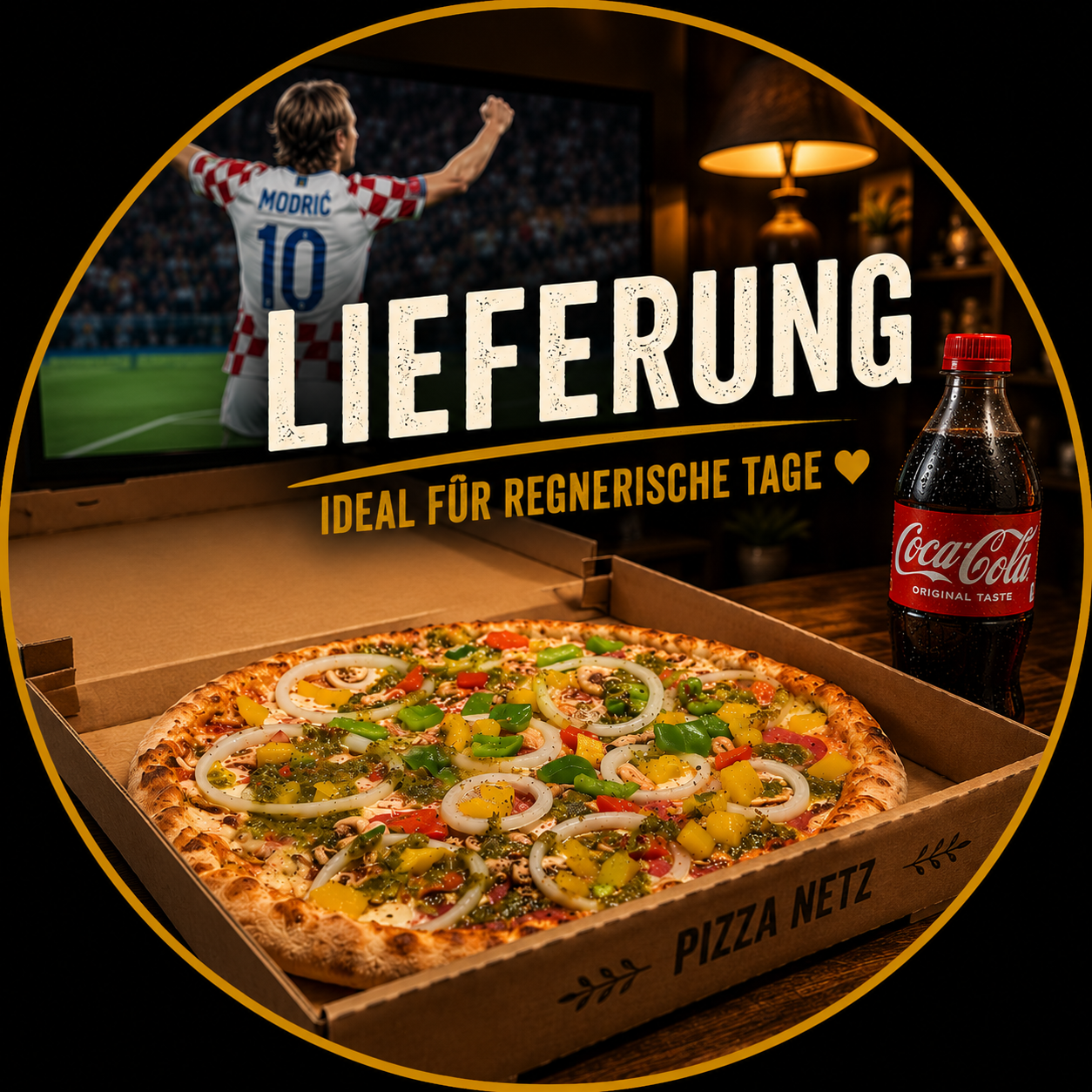 Pizza Netz Salate