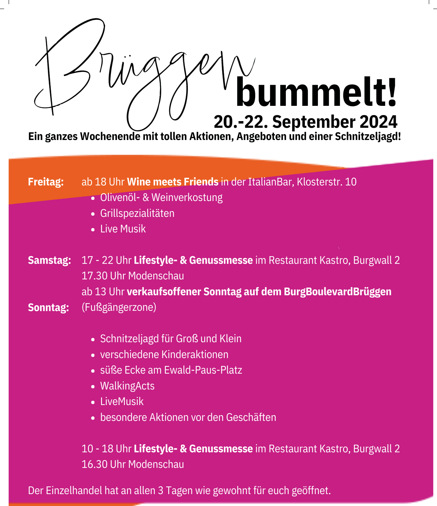 Brüggen Bummelt (Heimatschoppen)