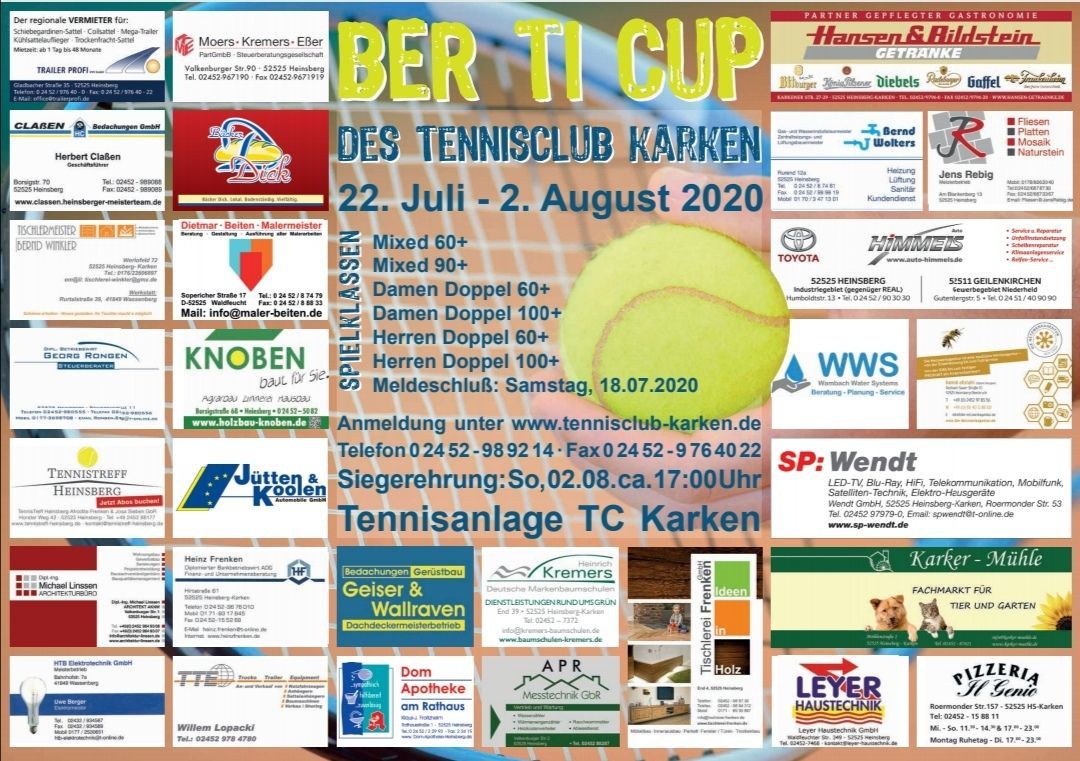 BERTI-Cup 2020 - Anmeldung / Termin- und