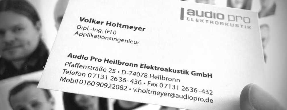 Volker Holtmeyer - Audio Pro Heilbronnl
