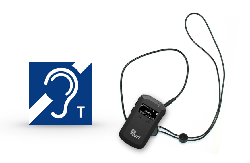 Piktogram Induktive Höranlage & Auri Receiver mit Halsringschleife