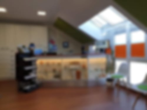 Wartebereich und Willkommensraum der podologischen Praxis Münster