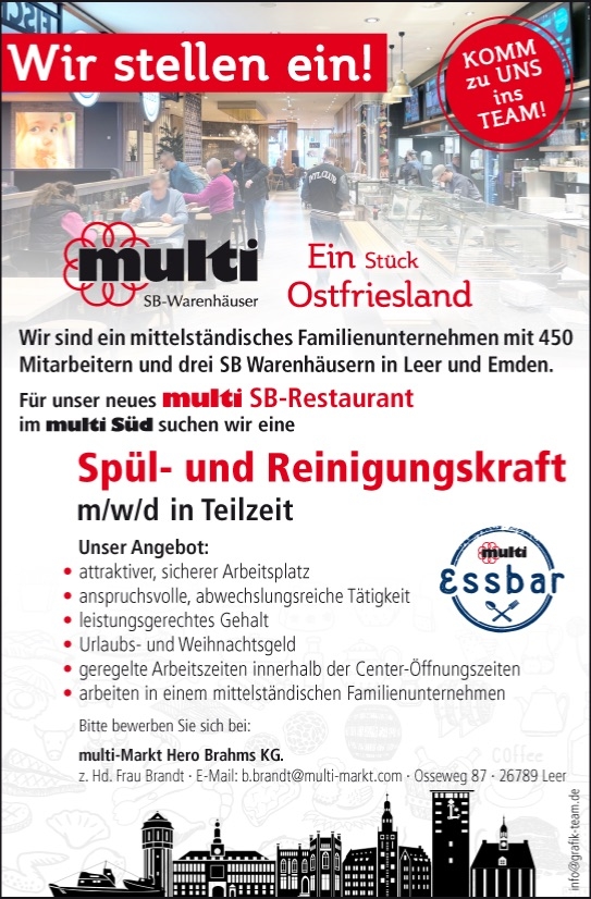 Freie Stellen bei multi multiMarkt