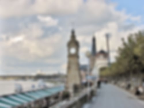 Rheinpromenade am Düsseldorfer Rathausufer