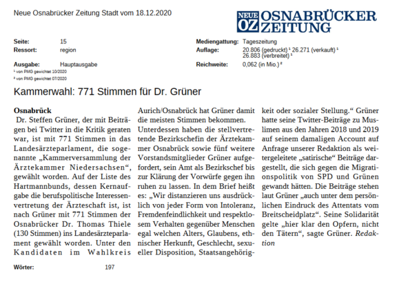 Impressum | Ärztekammer2020